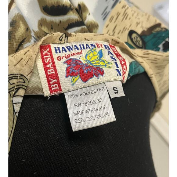 Hawaiian Originals by Basix khaki, Green Midi Beach Resort Wear Sundress Women S - Picture 3 of 6